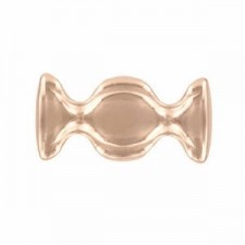 Cymbal ™ DQ metal Connector Dialiskari for Ginko beads - Rose gold